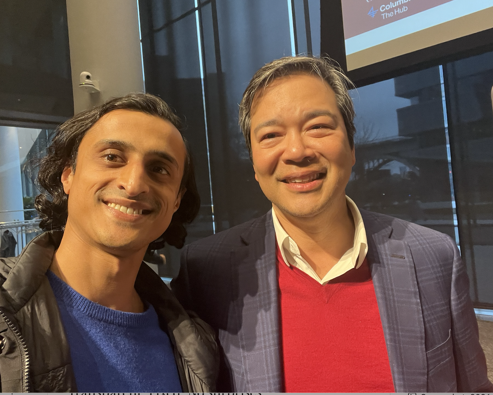 Ro Parikh with Manny Maceda, CEO of Bain & Company